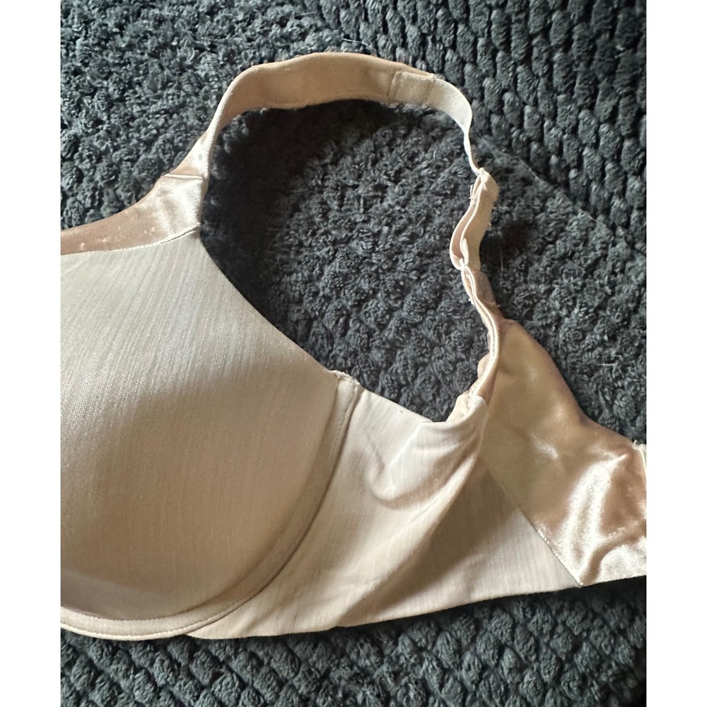 Vanity Fair Beauty Back Full Figure Underwire Bra 36DD Beige 76338 Rhinestone - Picture 3 of 9